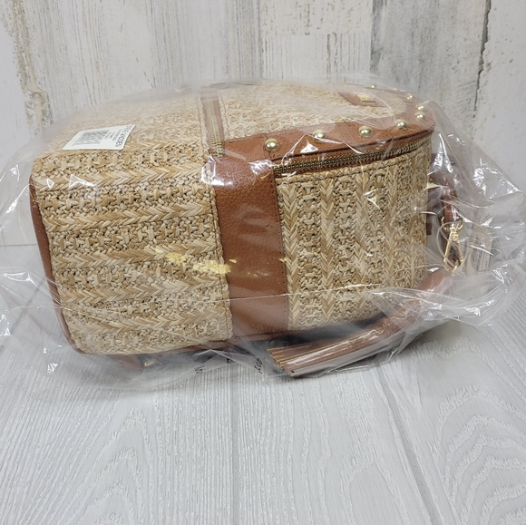 Steve Madden BJasmin Faux Leather Trim Backpack - Picture 7 of 8